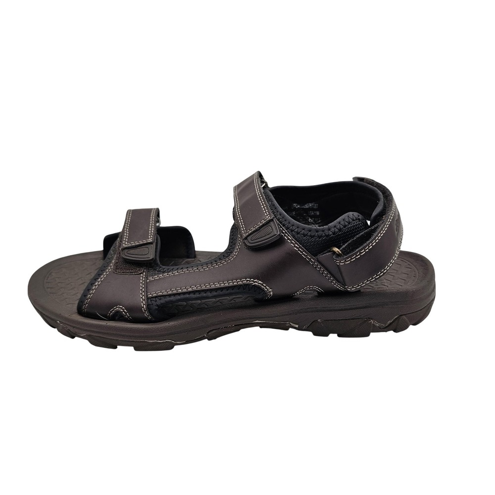 Eddie Bauer Sandals Shoes Mens Size 11 Brown‎ Hook & Loop Adjustable Comfort